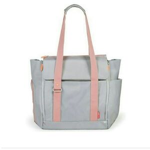Skip Hop Fit All-Access Gray Coral Diaper Tote